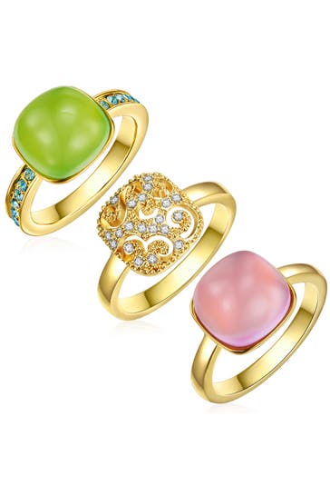 LULU & JANE Ring Metall-Legierung gelbgold