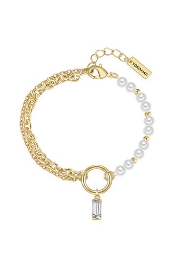 YOKOAMII Armband Metall gelbgold