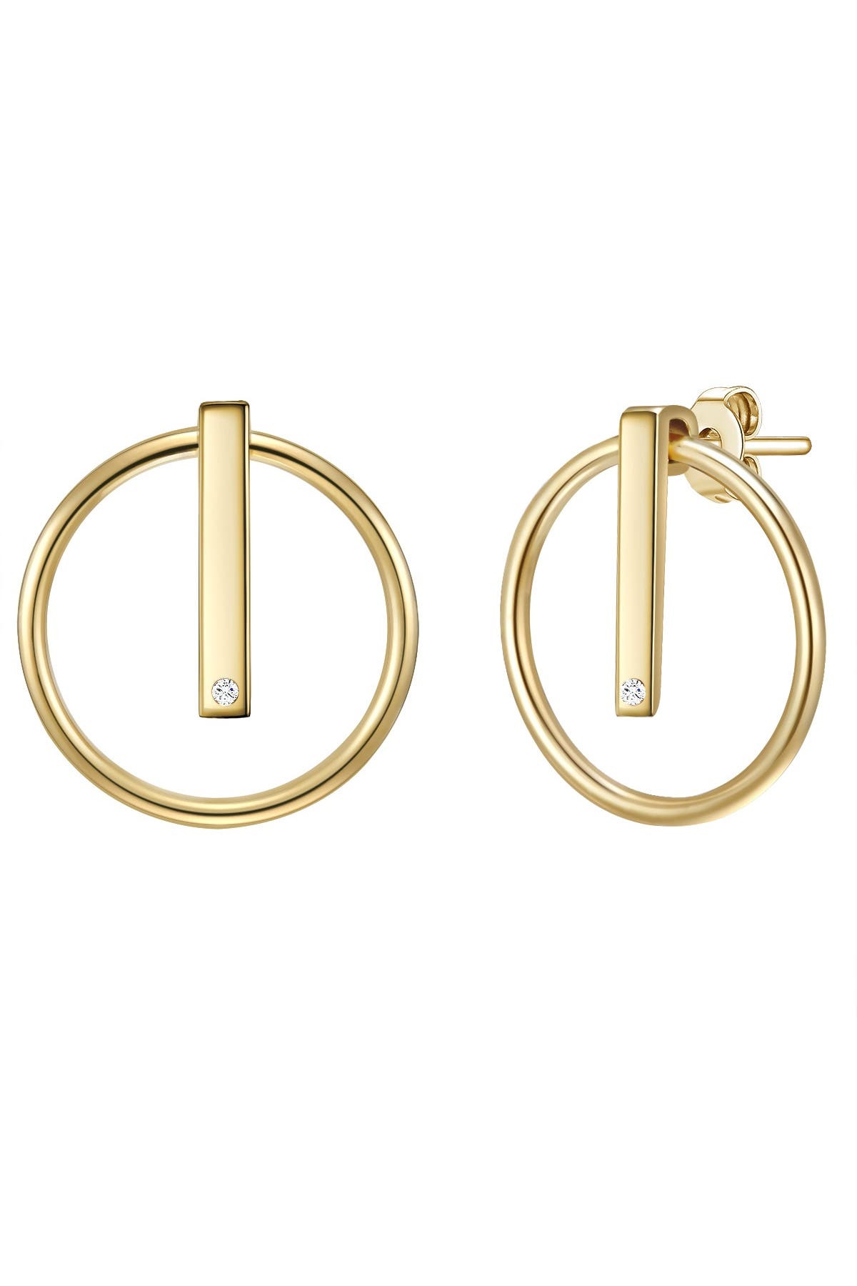 LULU & JANE Ohrringe Sterling Silber gelbgold, Bild 1
