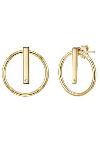 LULU & JANE Ohrringe Sterling Silber gelbgold