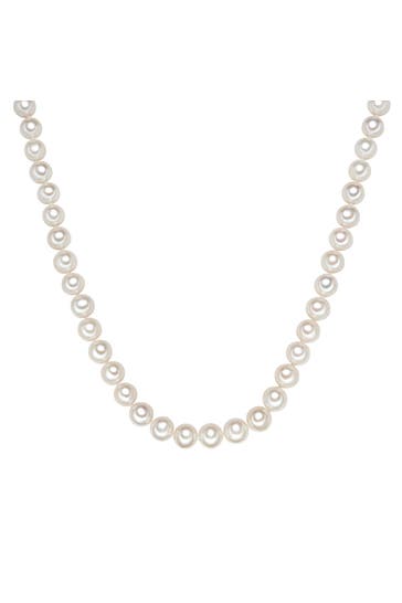VALERO PEARLS Kette Süßwasser-Zuchtperle OneColor