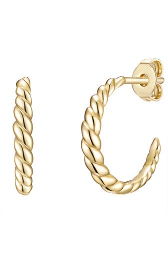 LULU & JANE Ohrringe Messing gelbgold