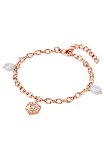 VALERO PEARLS Armband Sterling Silber roségold