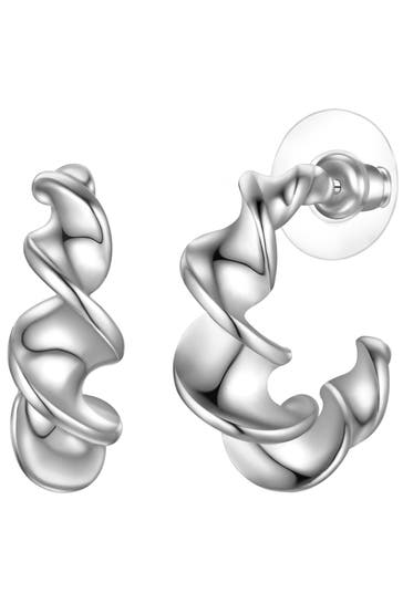 YOKOAMII Ohrringe Creolen silber