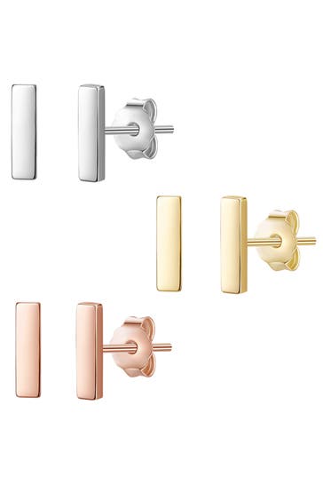 GLANZSTÜCKE MÜNCHEN Schmuckset Sterling Silber silber/gelbgold/roségold