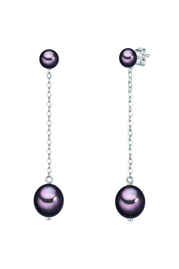 VALERO PEARLS Ohrringe Verziert mit Kristallen von Swarvoski® silber