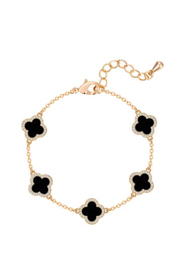 LULU & JANE Armband Messing gelbgold