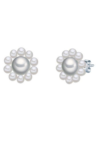 VALERO PEARLS Ohrringe Messing grau