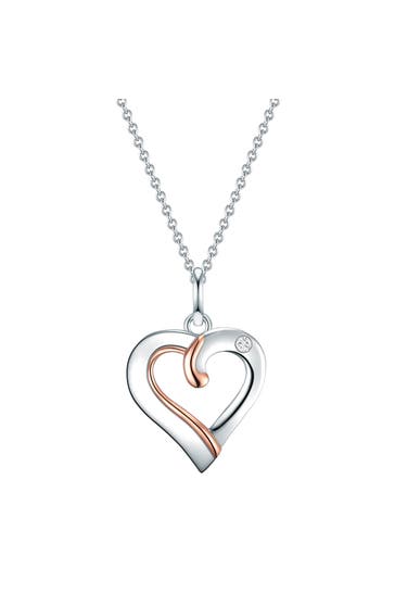 LULU & JANE Kette Sterling Silber silber/roségold