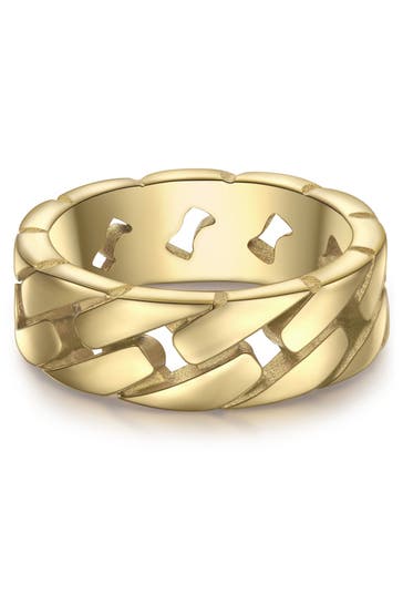 TRUE REBELS Ring Edelstahl gelbgold