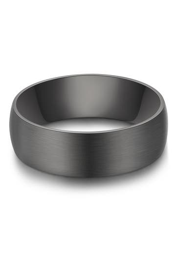 TRUE REBELS Ring Edelstahl gunmetal