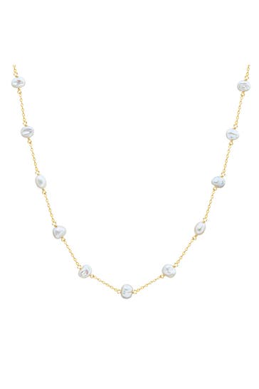 VALERO PEARLS Kette Sterling Silber gelbgold