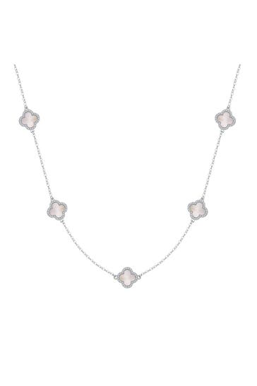 LULU & JANE Kette Messing silber