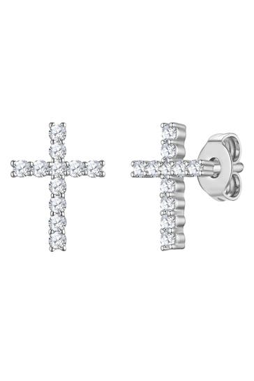 LULU & JANE Ohrringe Messing silber