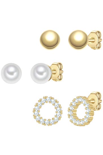 YOKOAMII Ohrringe Messing gelbgold