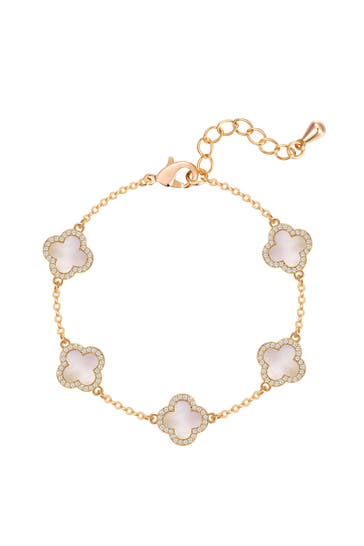 LULU & JANE Armband Messing gelbgold