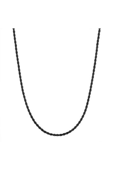 TRUE REBELS Kette Edelstahl schwarz