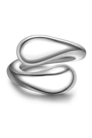 YOKOAMII Ring Metall-Legierung silber