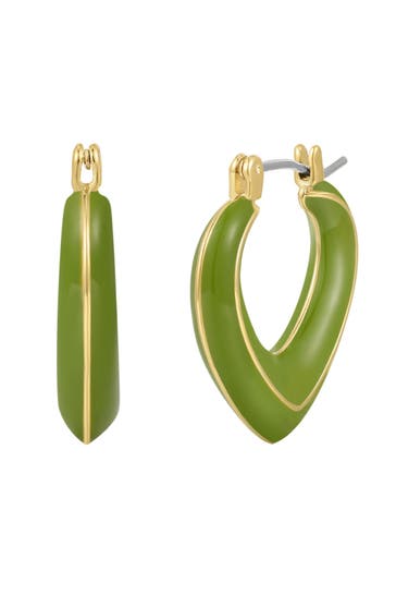 YOKOAMII Ohrringe Metall-Legierung gelbgold