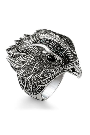 THOMAS SABO Ring 925er Sterlingsilber, geschwärzt silber-schwarz