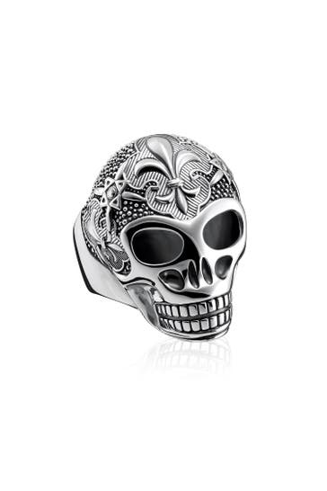 THOMAS SABO Ring 925er Sterlingsilber, geschwärzt silber-schwarz