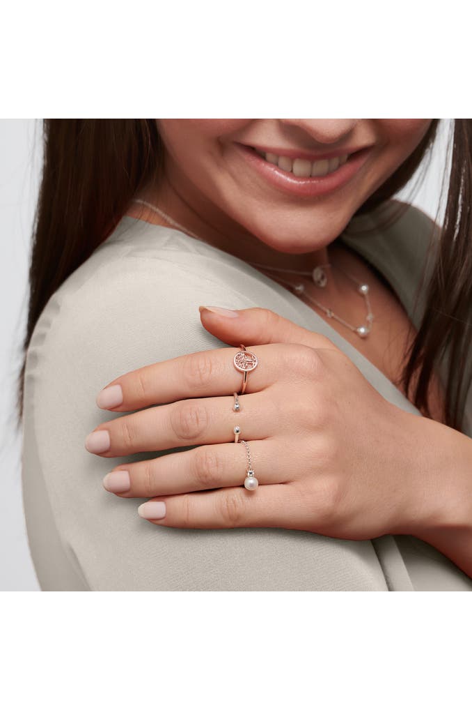 THOMAS SABO Ring Tree of Love mit weißen Steinen roségold 925 ...