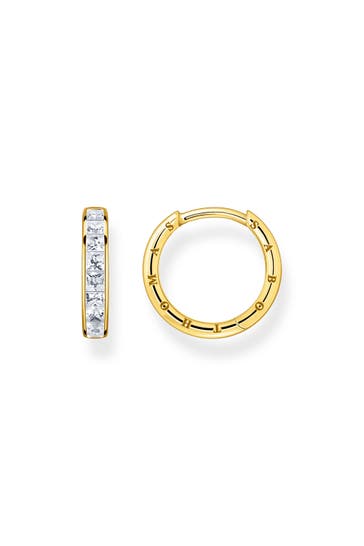 THOMAS SABO Ohrringe 925 Sterlingsilber, 750 Gelbgold Vergoldung gold