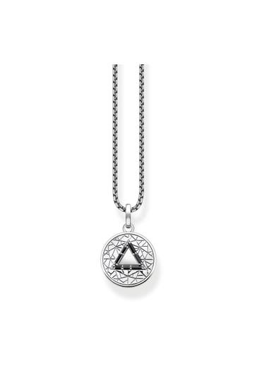 THOMAS SABO Kette 925 Sterlingsilber silber-schwarz