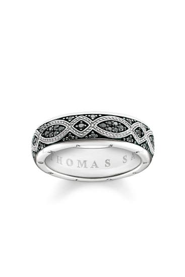 THOMAS SABO - Ring 925er Sterlingsilber, geschwärzt silber-schwarz