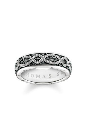 THOMAS SABO Ring 925er Sterlingsilber, geschwärzt silber-schwarz