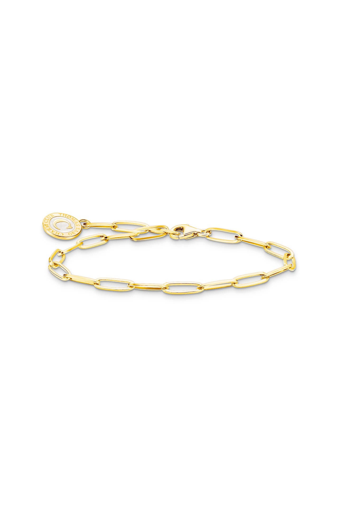 THOMAS SABO Armband 750 Gelbgold Vergoldung, 925 Sterlingsilber, Kaltemail gelbgoldfarben,silberfarben,weiß, Bild 1
