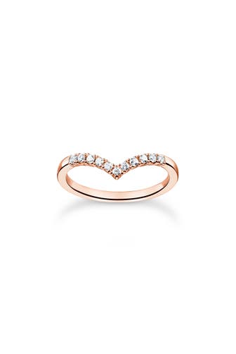THOMAS SABO Ring 925 Sterlingsilber, 750 Roségold Vergoldung roségold