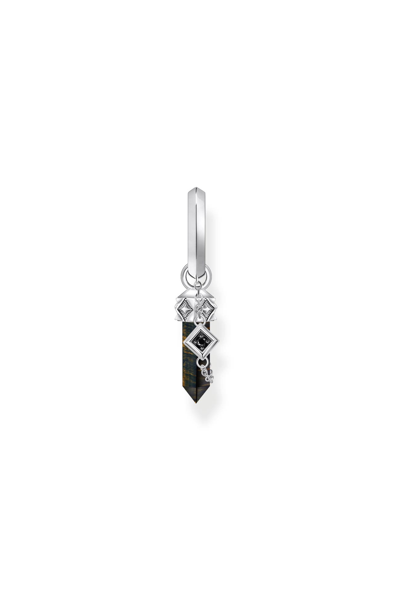 THOMAS SABO Ohrringe 925 Sterlingsilber, geschwärzt silberfarben,schwarz,blau, Bild 1