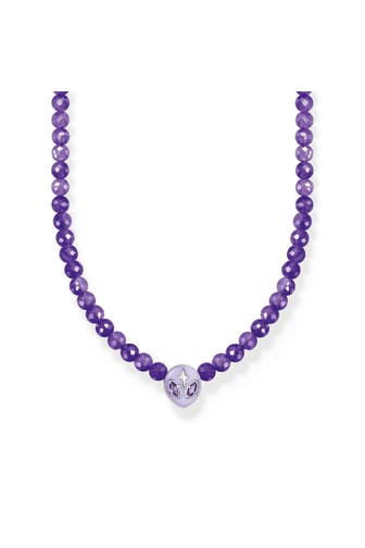 THOMAS SABO Kette 925 Sterlingsilber, Kaltemail silber
