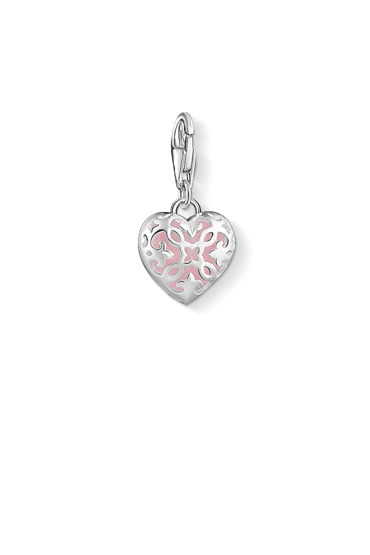 THOMAS SABO Charm-Anhänger Rosa Herz&nbsp; 925er Sterlingsilber, Bild 1