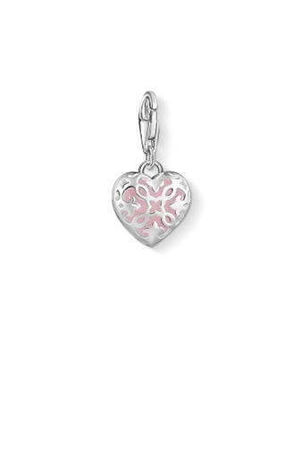 THOMAS SABO Charm-Anhänger Rosa Herz 925er Sterlingsilber