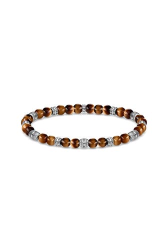 THOMAS SABO Armband 925 Sterlingsilber, geschwärzt braun
