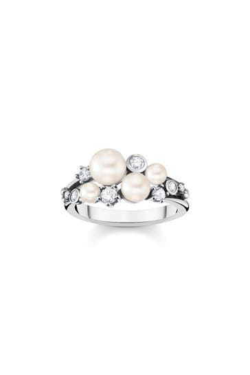 THOMAS SABO Ring 925 Sterlingsilber, geschwärzt silber