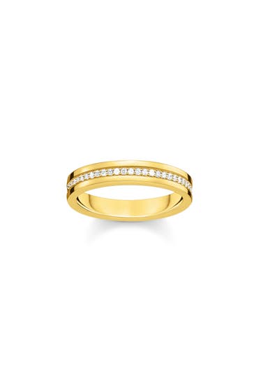 THOMAS SABO Ring 750 Gelbgold Vergoldung, 925 Sterlingsilber gold