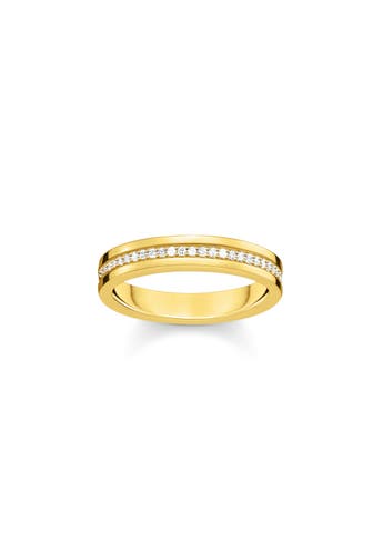 THOMAS SABO Ring 750 Gelbgold Vergoldung, 925 Sterlingsilber gold