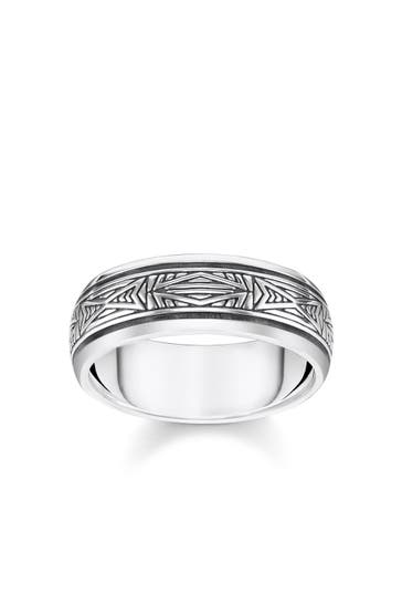 THOMAS SABO Ring 925 Sterlingsilber, geschwärzt silber
