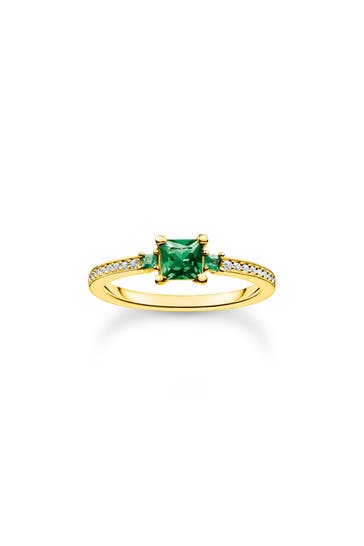 THOMAS SABO Ring 925 Sterlingsilber, 750 Gelbgold Vergoldung gold