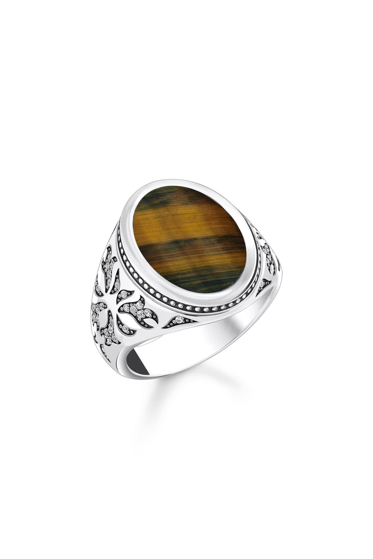 THOMAS SABO Ring 925 Sterlingsilber, geschwärzt silberfarben,weiß,blau, Bild 1