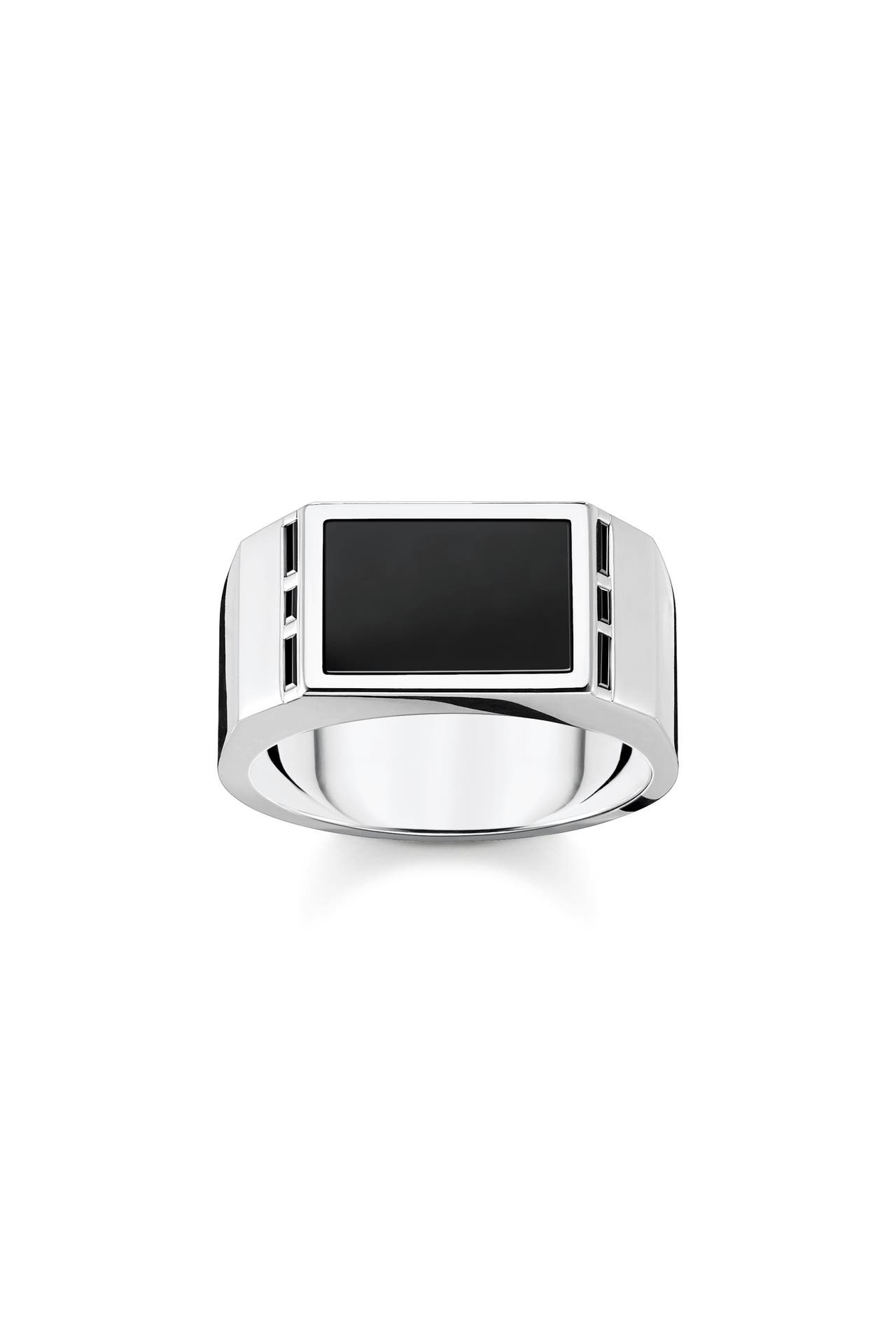 THOMAS SABO Ring 925 Sterlingsilber silber-schwarz, Bild 1