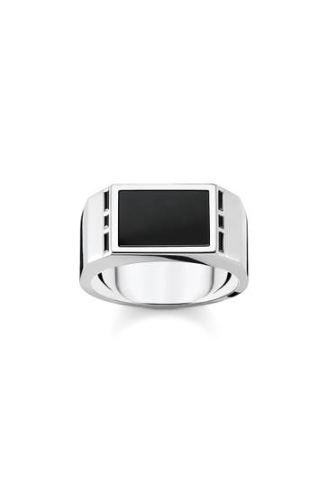 THOMAS SABO Ring 925 Sterlingsilber silber-schwarz
