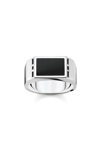 THOMAS SABO Ring 925 Sterlingsilber silber-schwarz