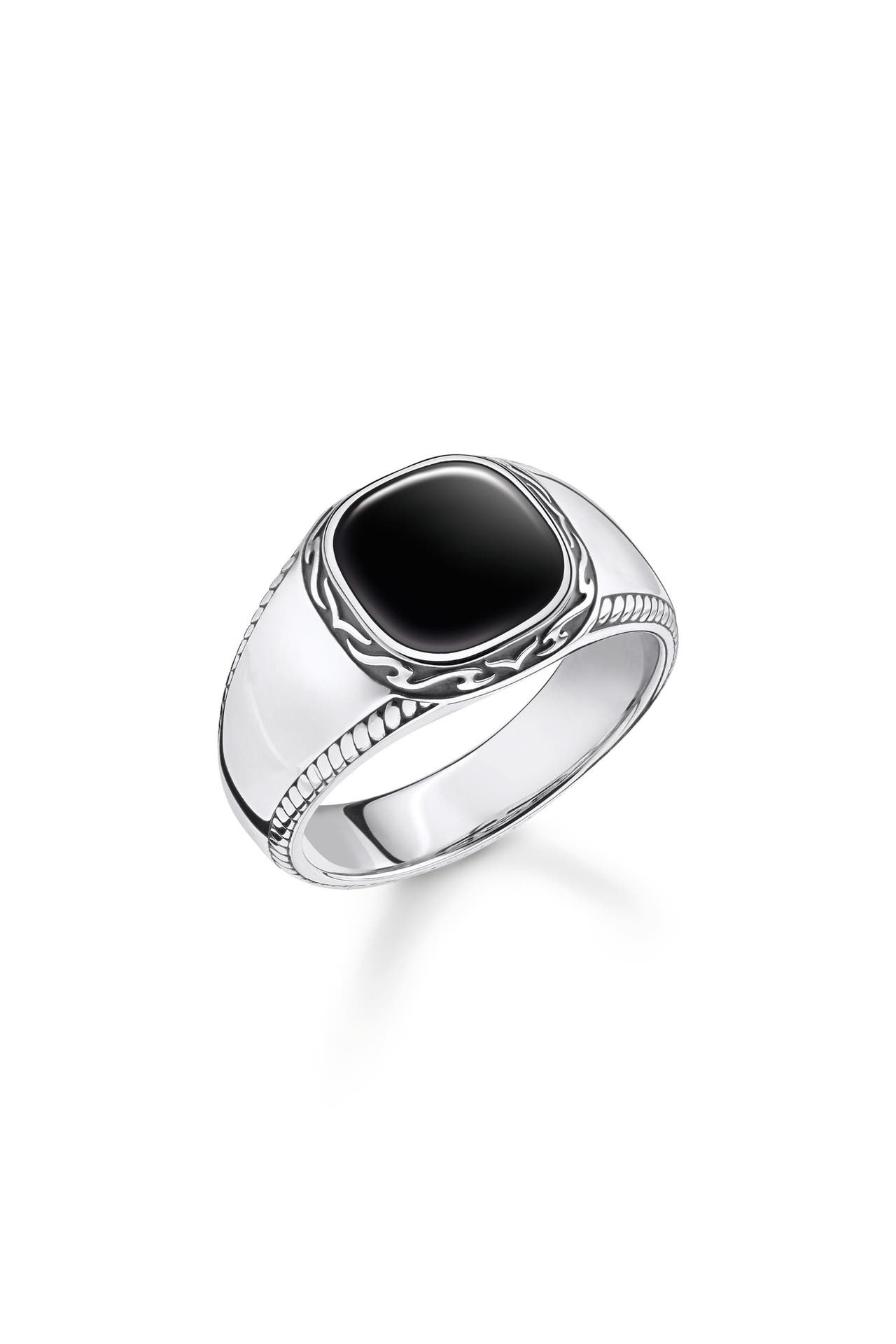 THOMAS SABO Ring 925 Sterlingsilber, geschwärzt silber-schwarz, Bild 1