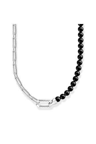 THOMAS SABO Kette 925 Sterlingsilber, geschwärzt silber-schwarz