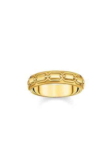 THOMAS SABO Ring 750 Gelbgold Vergoldung, 925 Sterlingsilber gold