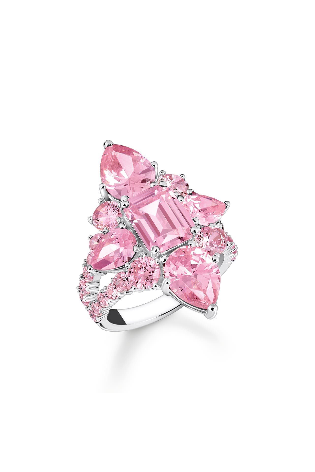 THOMAS SABO Ring 925 Sterlingsilber silber-pink, Bild 1